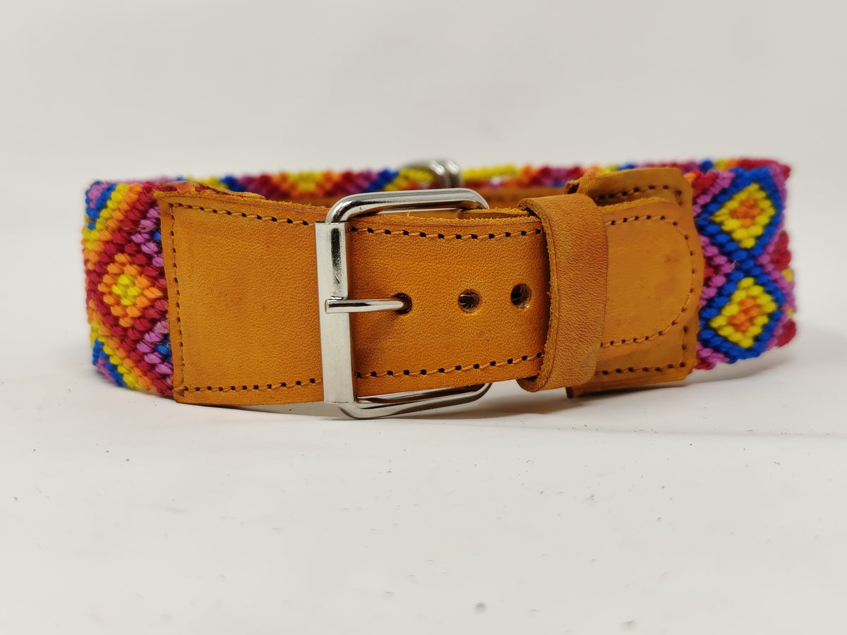 Camo collar in orange,handcrafted , luxury dog collar, luxury dog leash to  match available , dogs , pets, made in Scotland, Kelsae